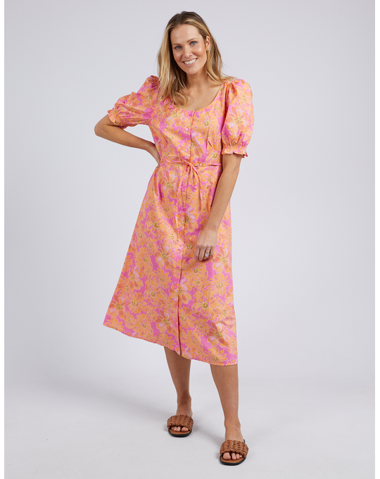 ELM FUSHSIA FLORAL DRESS