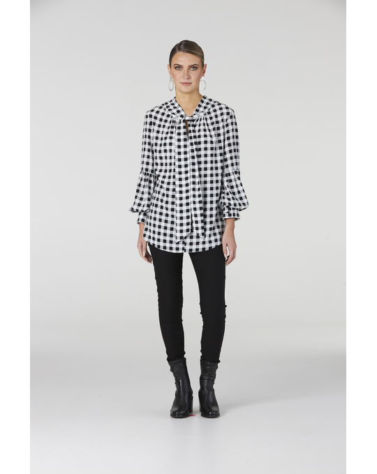 OBI GINZA GINGHAM BLOUSE