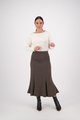 VASSALLI MID LENGTH FLUTED SKIRT