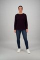 VASSALLI  MERINO LONG SLEEVE TOP W BACK BUTTON