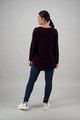 VASSALLI  MERINO LONG SLEEVE TOP W BACK BUTTON