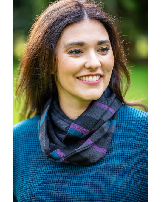 COUNTRY LAINE MULTI STRIPE INFINITY SCARF