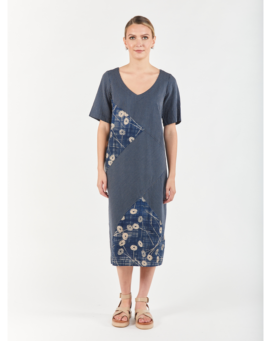 OBI SHADOW JIGSAW DRESS