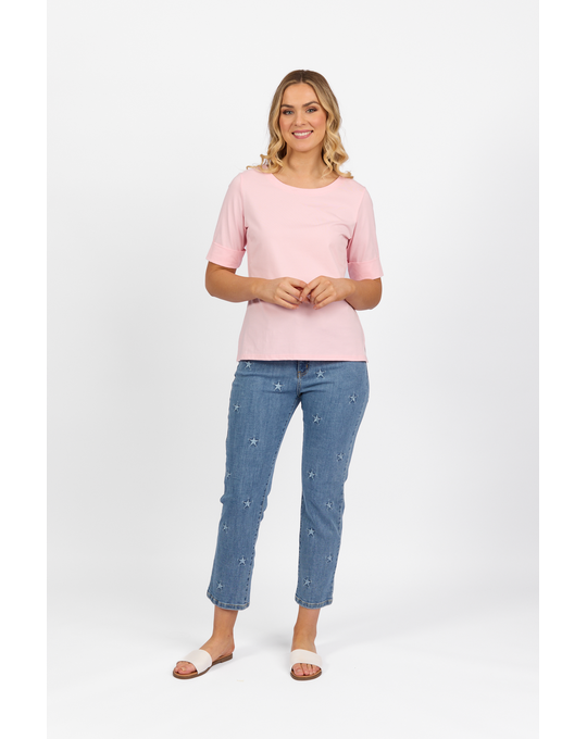 VASSALLI BOAT NECK TOP
