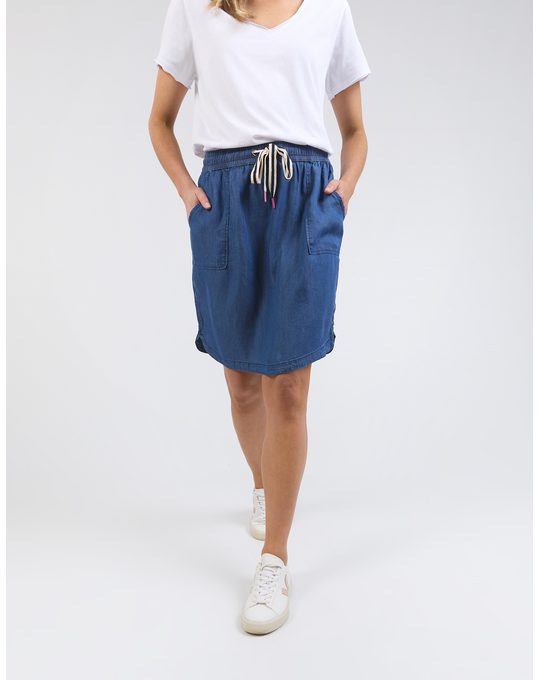 ELM EMMY CHAMBRAY SKIRT