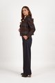 VASSALLI COLLARLESS SHORT JACKET WITH CONCEALED ZIP