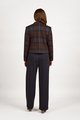 VASSALLI COLLARLESS SHORT JACKET WITH CONCEALED ZIP