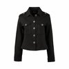 VASSALLI SHAPED STRETCH DJ JACKET WITH BUTTON DETAIL