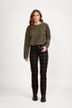 VASSALLI SLIM LEG FULL LENGTH PRINTED PONTI PANT WITH FLY