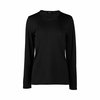 VASSALLI MERINO BASIC LONG SLEEVE CREW NECK TOP