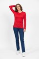 VASSALLI MERINO BASIC LONG SLEEVE CREW NECK TOP
