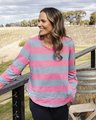 ELM SPRITZ STRIPE L/S TEE
