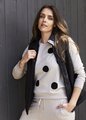 JUMP DIAMANTE SPOT PULLOVER 