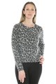 JUMP SNOW LEOPARD KNIT PULLOVER