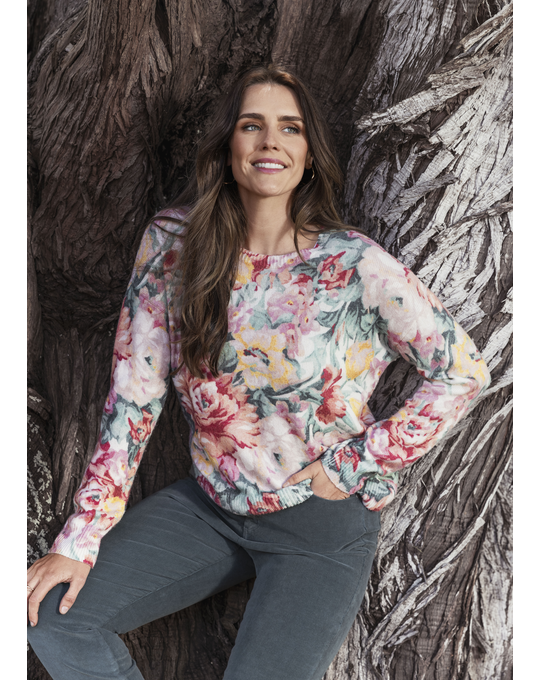 JUMP ROSE TAPESTRY PULLOVER