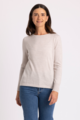 ROYAL MERINO CREW NECK FINE STRIPE JUMPER