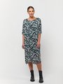 OBI SERPENTINE DRAPE DRESS