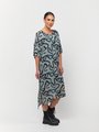 OBI SERPENTINE DRAPE DRESS