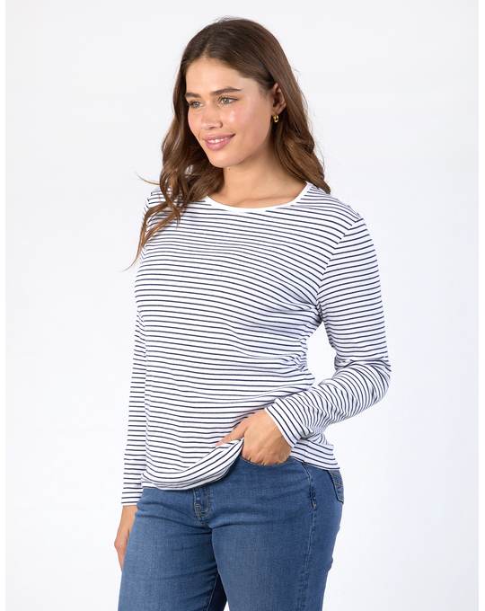 ELM HAYLEY RIB L/S TEE