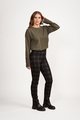 VASSALLI SLIM LEG FULL LENGTH PRINTED PONTI PANT