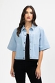 LEILA AND LUCA SHORT SLEEVE BOXY SHACKET