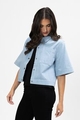 LEILA AND LUCA SHORT SLEEVE BOXY SHACKET