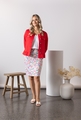 VASSALLI BUTTON UP JACKET WITH FRILL HEM