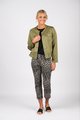 VASSALLI BUTTON UP JACKET WITH FRILL HEM