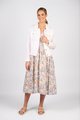 VASSALLI LINEN JACKET WITH FRAYED SEAMS