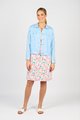 VASSALLI LINEN JACKET WITH FRAYED SEAMS