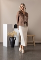 VASSALLI LINEN JACKET WITH FRAYED SEAMS