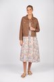 VASSALLI LINEN JACKET WITH FRAYED SEAMS
