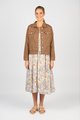VASSALLI LINEN JACKET WITH FRAYED SEAMS