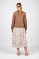 VASSALLI LINEN JACKET WITH FRAYED SEAMS