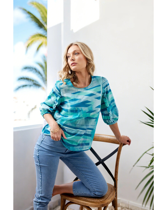 NEWPORT LATITUDE FRILL TOP