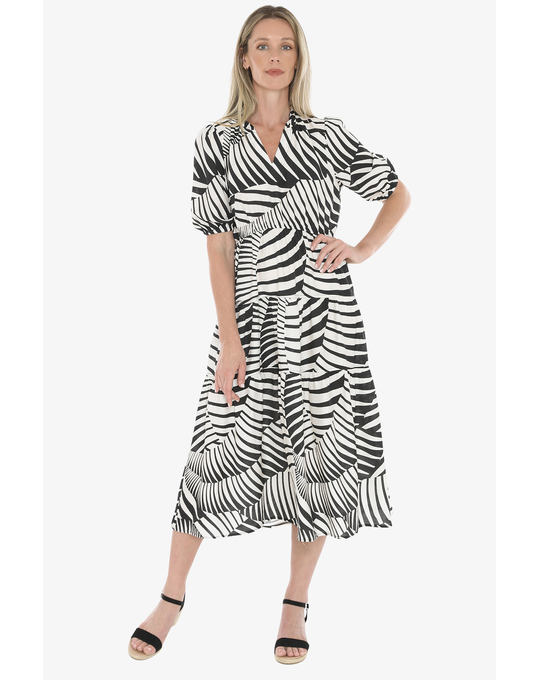 JUMP ABSTRACT FERN DRESS