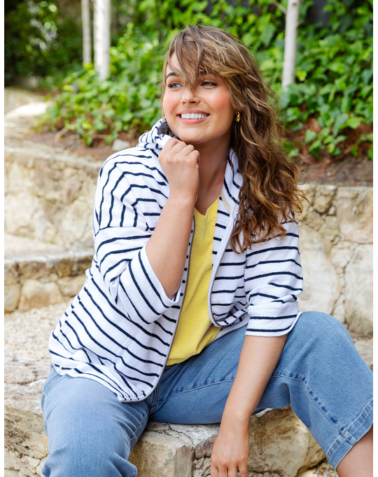ELM BEACHY STRIPE HOODIE 