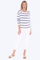 JUMP STRIPE SLUB PULLOVER