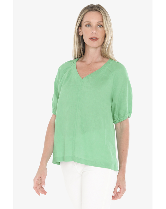 JUMP GATHER VNECK TOP
