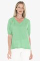 JUMP GATHER VNECK TOP