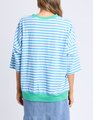ELM MAZIE STRIPE RINGER SWEAT