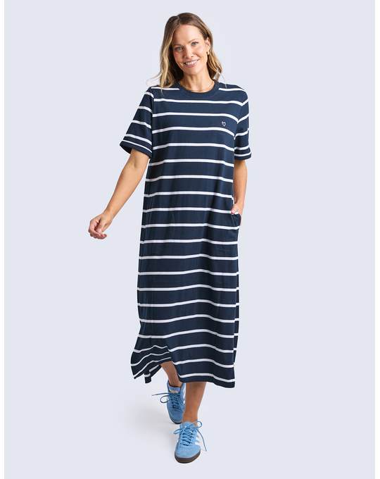 ELM HALLI STRIPE DRESS