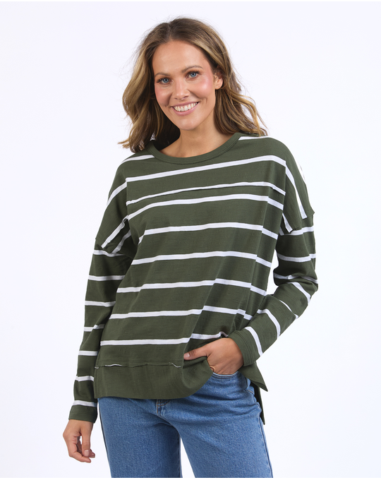 FOXWOOD JAYNE STRIPE THROW ON TOP