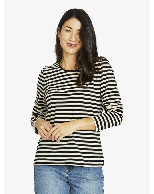 SEDUCE STRIPE CREW L/S TEE