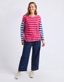 ELM ROUGE STRIPE LS TEE