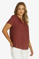 JUMP SHIRRED NECK TOP