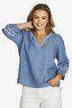 JUMP CONTRAST EYELET TOP