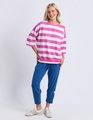 ELM MAZIE BLOCK STRIPE SWEAT