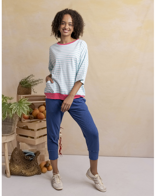 ELM MAZIE STRIPE RINGER SWEAT