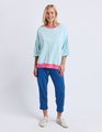 ELM MAZIE STRIPE RINGER SWEAT